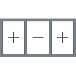 3-vaks-aluminium-kozijn