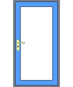 Kunststof terrasdeur / tuindeur rechts